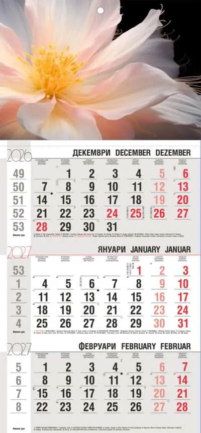 Работен календар РК1 Ива