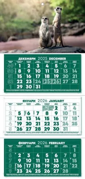 Работен календар РК3Е